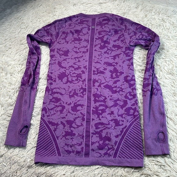 Lululemon Swiftly Tech Long Sleeve Crew Heathered Tender Violet - Picture 4 of 5